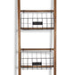 Natural Wood Storage Shelf with 5 Baskets By Homeroots | Room Dividers | Modishstore - 3