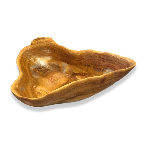 Banded Onyx Bowl - Large - Brown/Amber/Tan-3