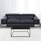 Black on Black High Gloss Square Coffee Table By Homeroots