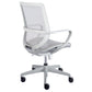 White Mesh Office Chair with Metal Frame By Homeroots | Office Chairs | Modishstore - 5