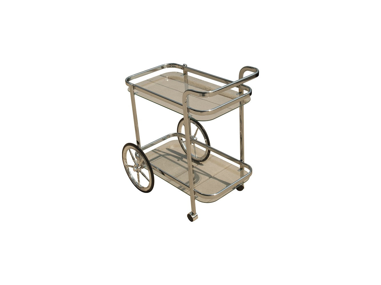 Modern Rolling Bar Cart Serving Trolley By Homeroots | Sculptures | Modishstore - 2