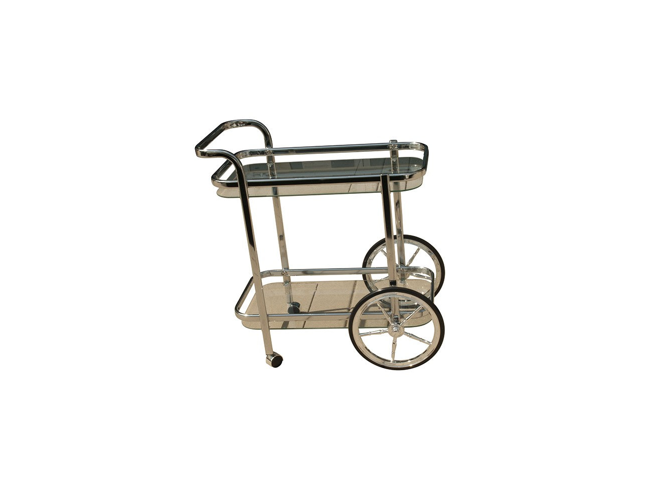 Modern Rolling Bar Cart Serving Trolley By Homeroots | Sculptures | Modishstore - 5