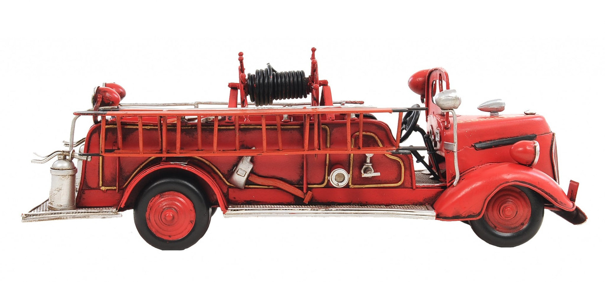 c1938 Ford Red Fire Engine Sculpture By Homeroots | Sculptures | Modishstore - 2