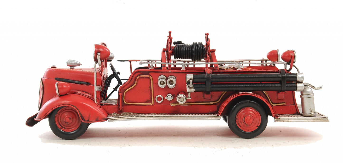 c1938 Ford Red Fire Engine Sculpture By Homeroots | Sculptures | Modishstore - 4