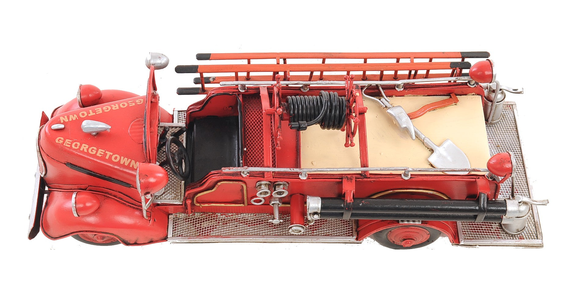 c1938 Ford Red Fire Engine Sculpture By Homeroots | Sculptures | Modishstore - 6