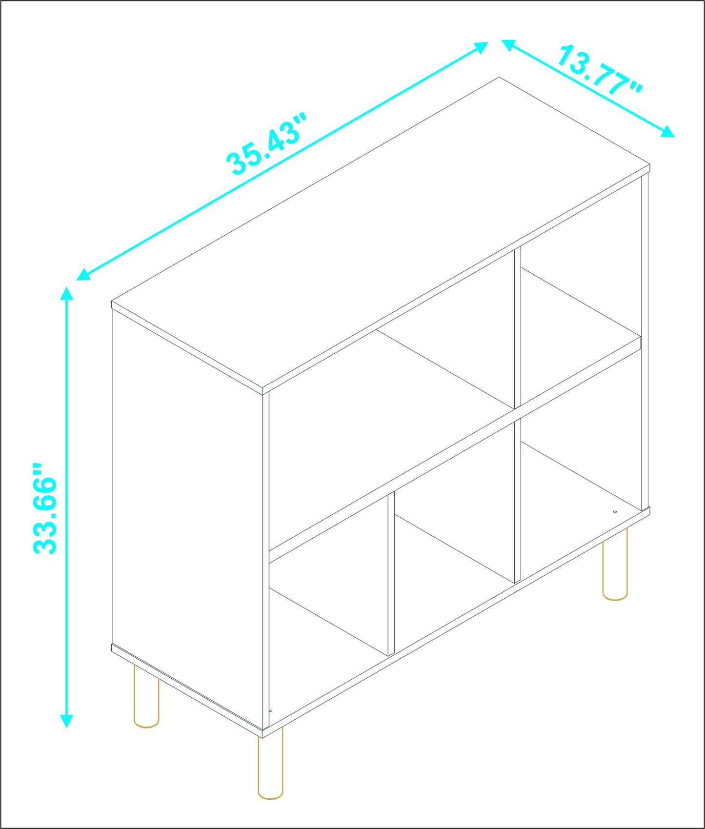 Iko White Open Cubbie Shelving Unit By Homeroots | Shelves & Shelving Units | Modishstore - 4