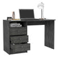 Torino Gray Oak Three Drawer Computer Desk By Homeroots | Desks | Modishstore - 5
