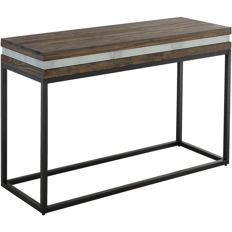 47" Brown and Black Frame Console Table By Homeroots | Console Tables | Modishstore