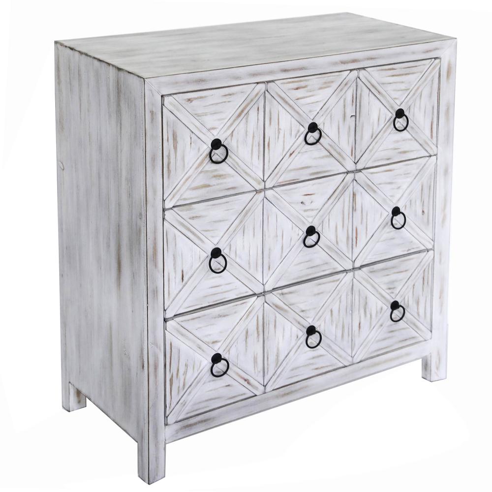 Crestview Collection Rebecca Three Drawer Cabinet | Modishstore - 4