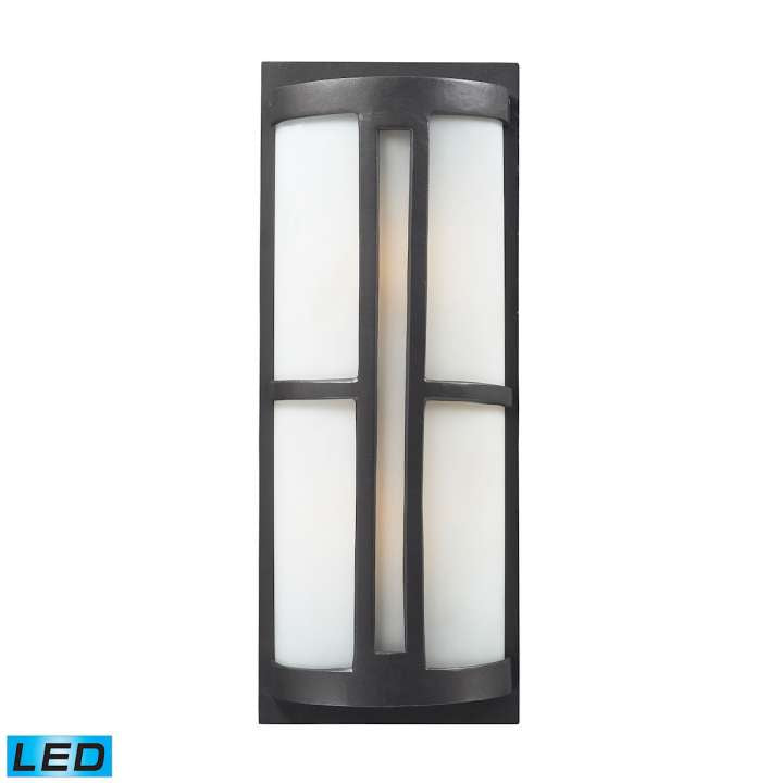 Trevot 2-Light Outdoor Sconce in Graphite - Includes LED Bulbs | Sconces | Modishstore