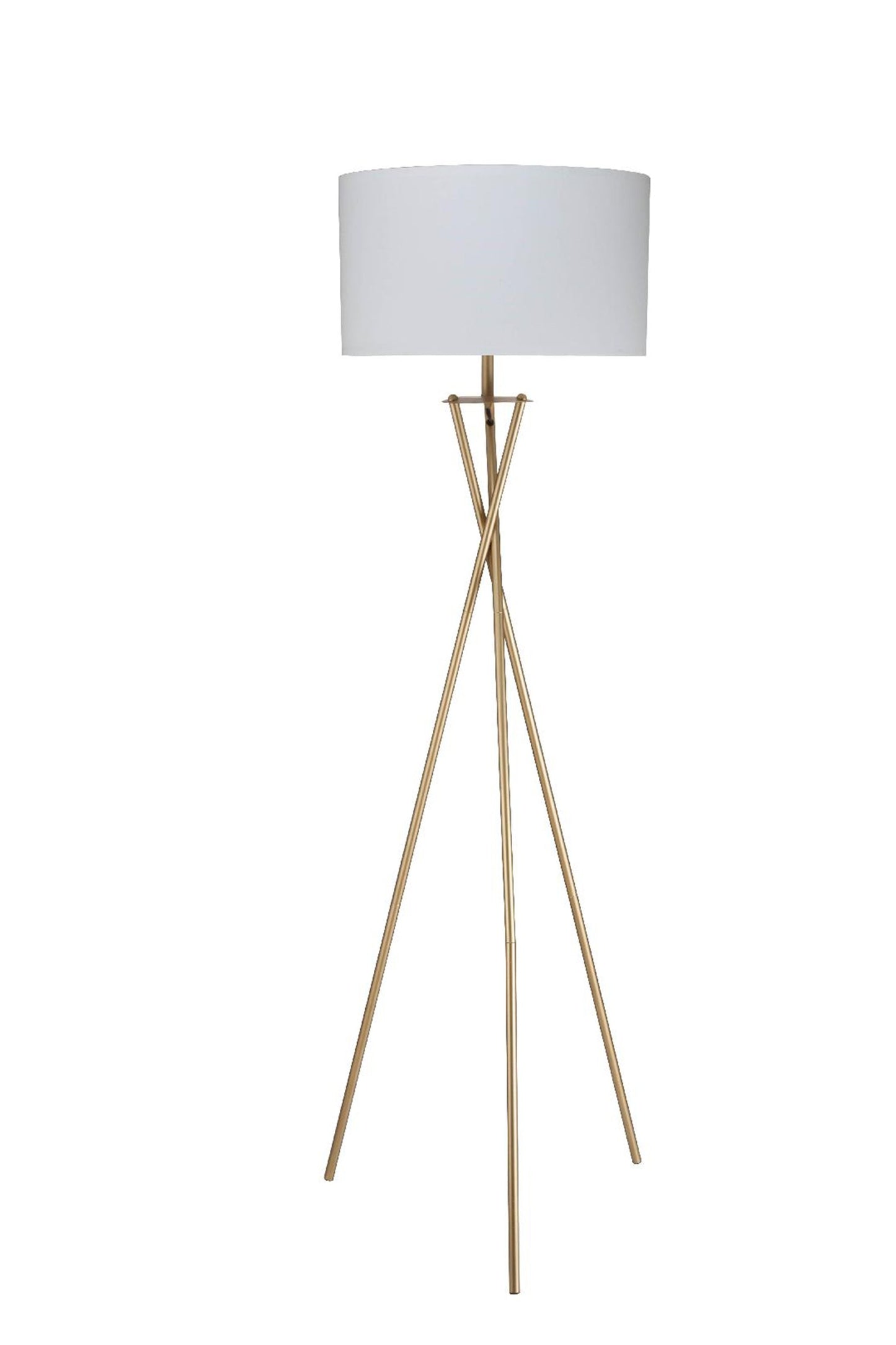 Minimalist Gold Metal Floor Lamp By Homeroots | Floor Lamps | Modishstore - 2