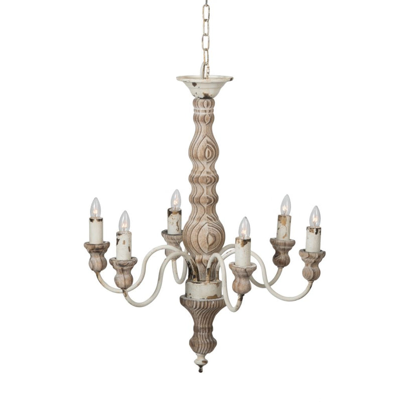 A&B Home Rustic Six-light Chandelier | Chandeliers | Modishstore