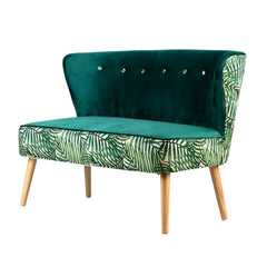 A&B Home Green Fern 2 Seater Sofa