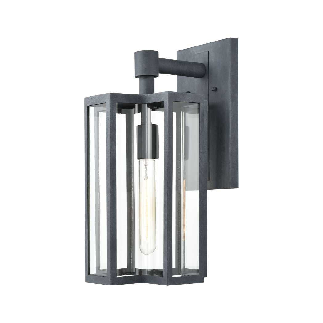 Bianca 16'' High 1-Light Outdoor Sconce - Aged Zinc By ELK |Sconces |Modishstore 