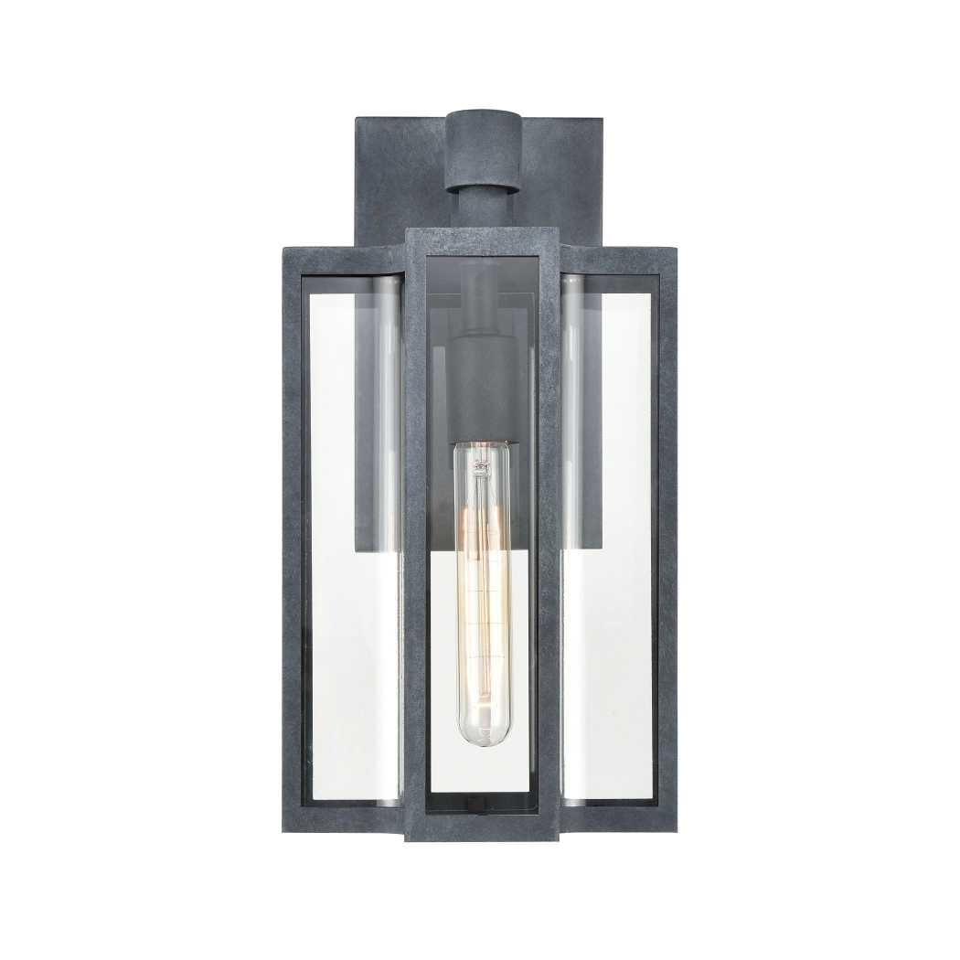 Bianca 16'' High 1-Light Outdoor Sconce - Aged Zinc By ELK |Sconces |Modishstore - 2