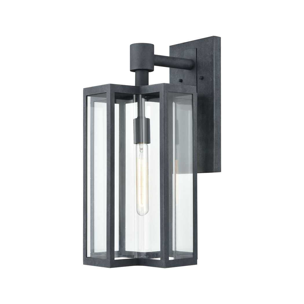 Bianca 20'' High 1-Light Outdoor Sconce - Aged Zinc By ELK |Sconces |Modishstore 