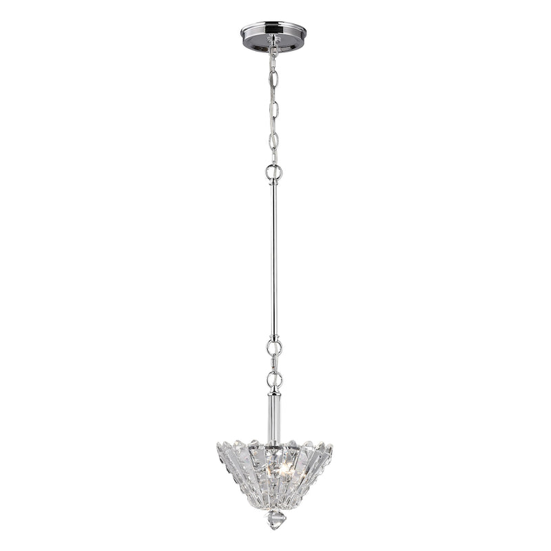 Riva Collection 2 light pendant in Polished Chrome ELK Lighting | Pendant Lamps | Modishstore