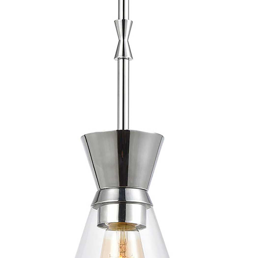 Modley 6'' Wide 1-Light Mini Pendant - Polished Chrome By ELK |Pendant Lamps |Modishstore - 3