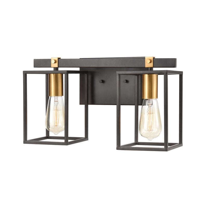 Cloe 2-Light Vanity Light in Matte Black ELK Lighting | Vanity Light | Modishstore