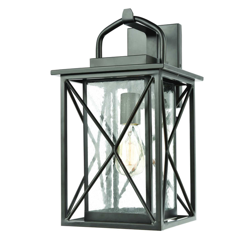 Carriage Light 17'' High 1-Light Outdoor Sconce - Matte Black By ELK |Sconces |Modishstore 