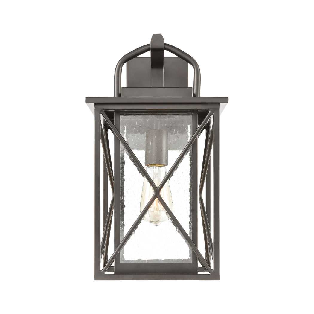 Carriage Light 17'' High 1-Light Outdoor Sconce - Matte Black By ELK |Sconces |Modishstore - 2