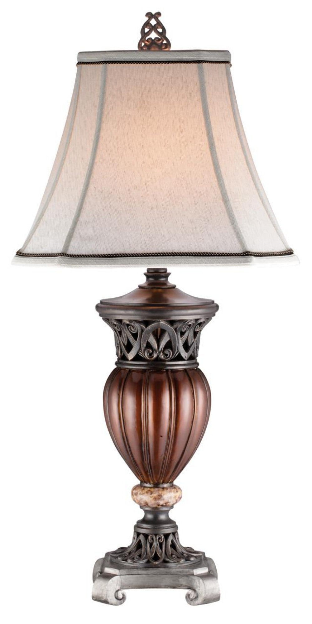 Traditional Roman Style Table Lamp with Bronze Finish By Homeroots | Table Lamps | Modishstore - 2