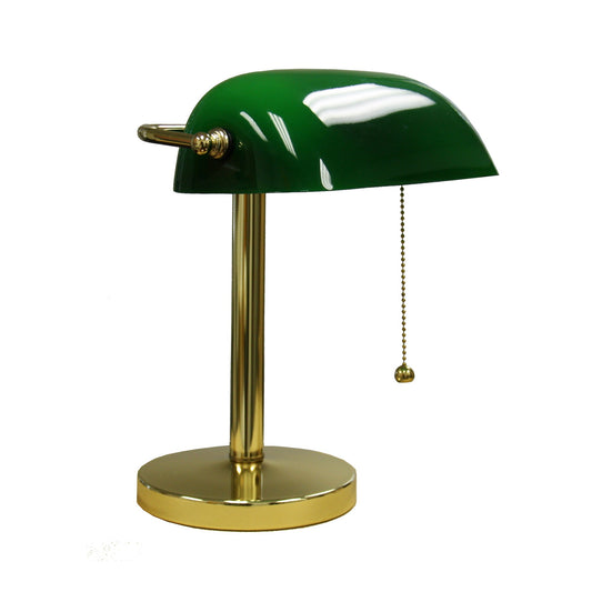 Gold and Green Hooded Table Lamp By Homeroots | Table Lamps | Modishstore