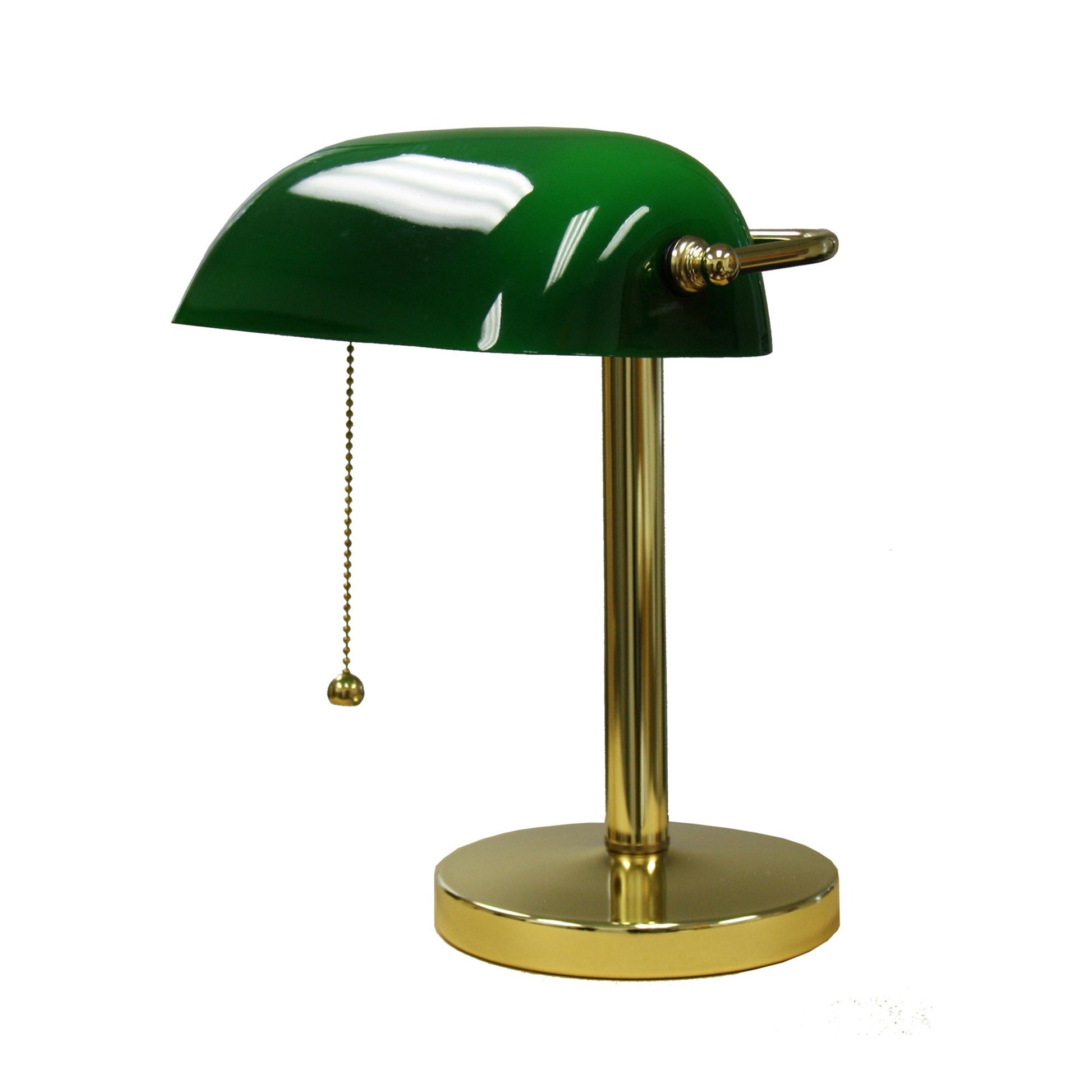 Gold and Green Hooded Table Lamp By Homeroots | Table Lamps | Modishstore - 2