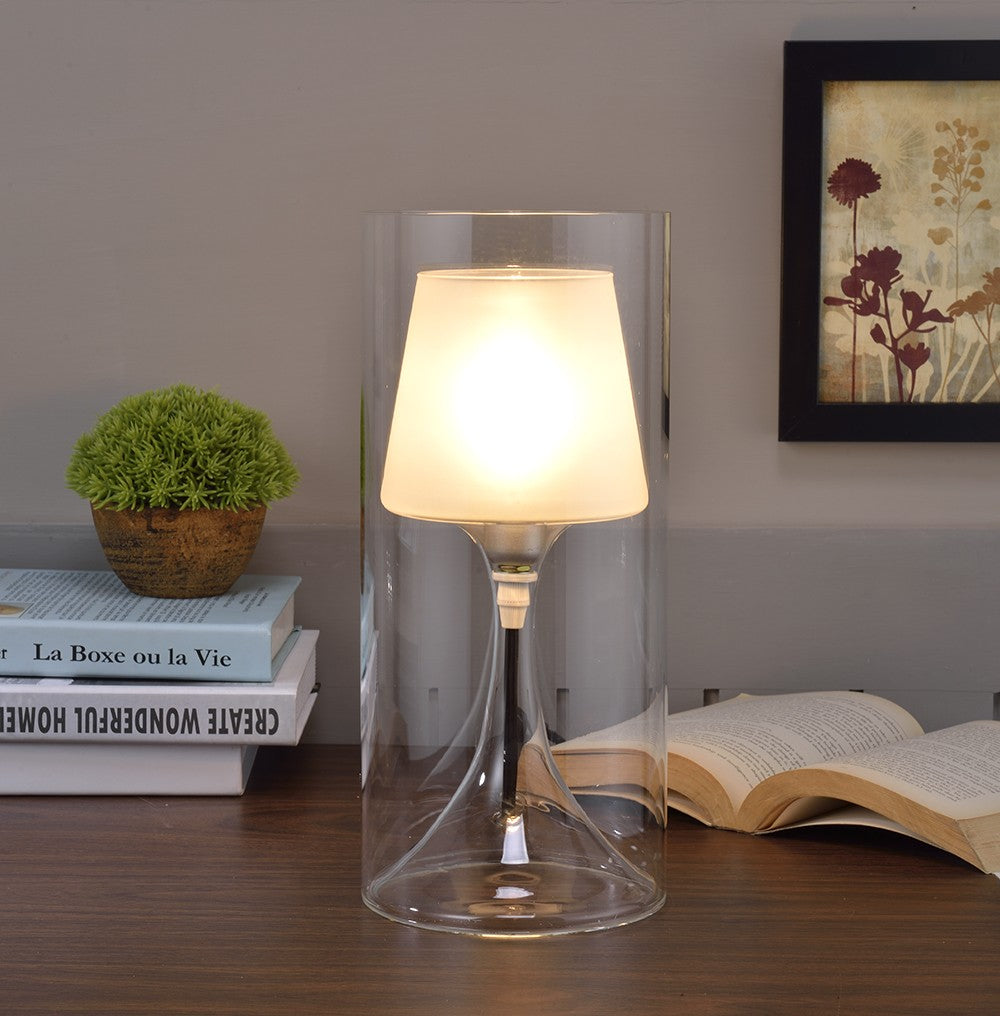 Hurricane Vase Table Lamp By Homeroots | Table Lamps | Modishstore