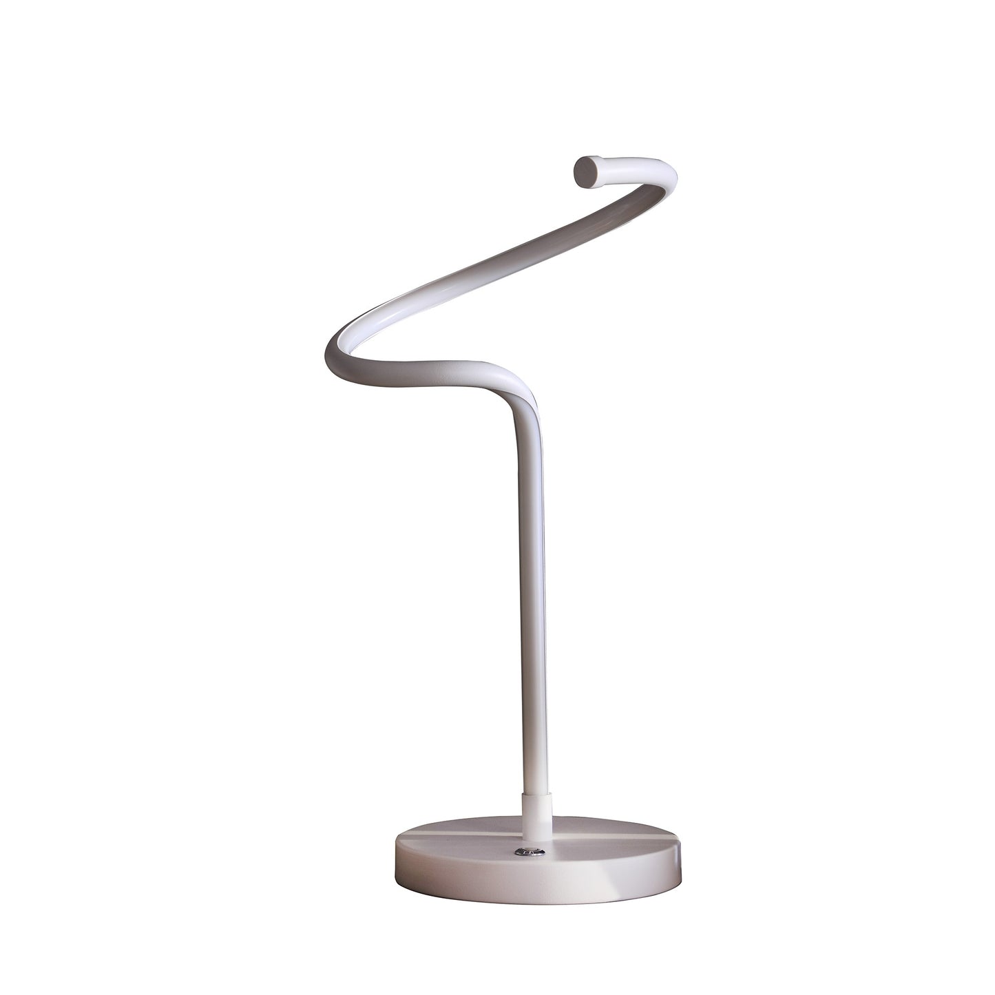 18" White Curvy Spiral LED Table Lamp By Homeroots | Table Lamps | Modishstore - 3