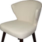 31" Cream and Black Wooden Curve Back Dining or Accent Chair By Homeroots | Accent Chairs | Modishstore - 3