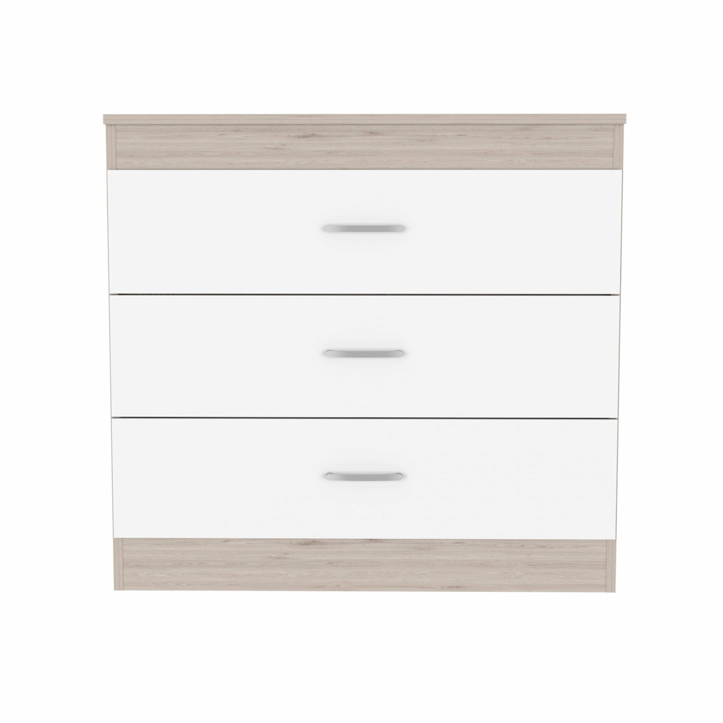 29" Light Gray and White Three Drawer Dresser By Homeroots | Dressers | Modishstore - 6