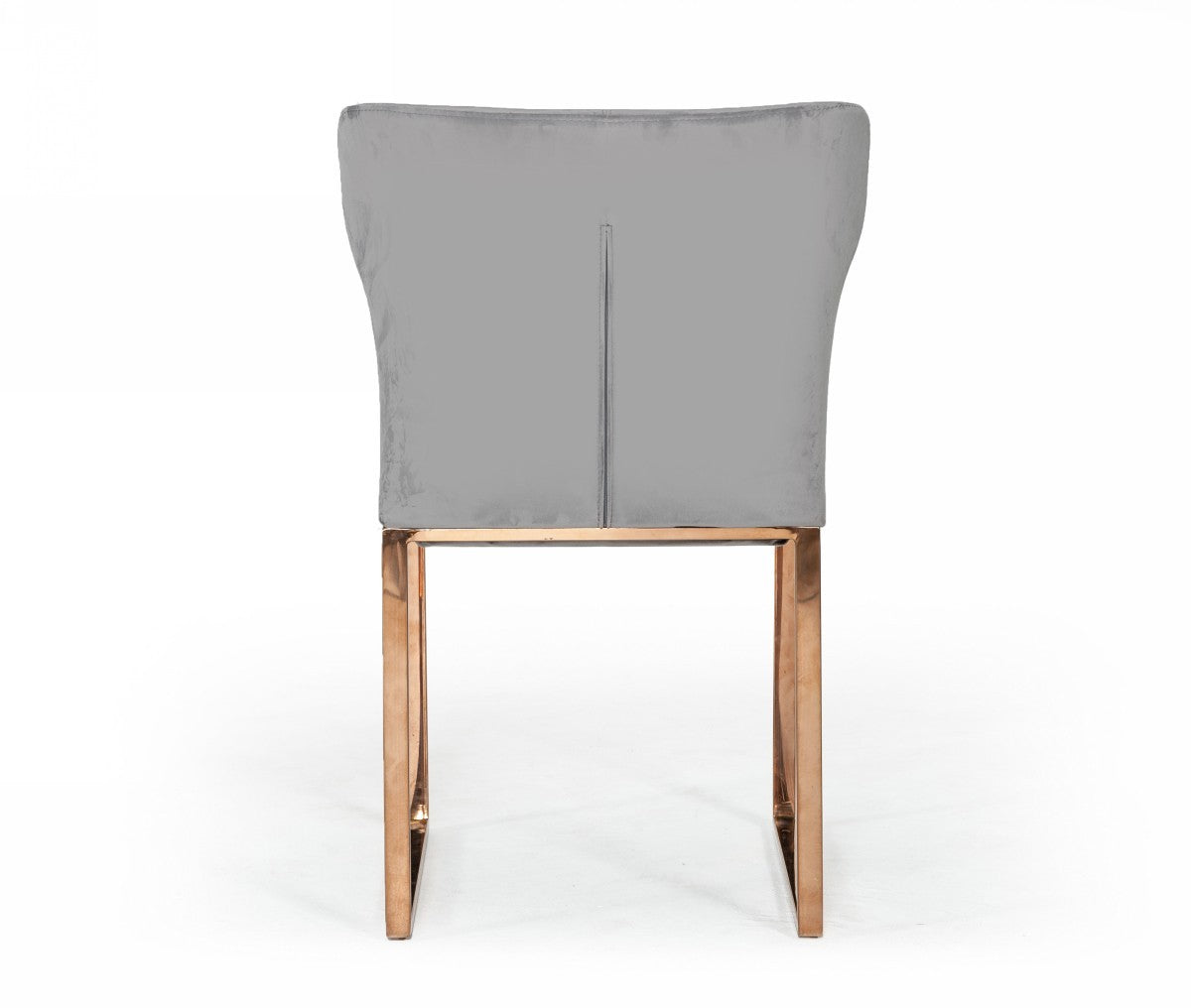 Gray Rosegold Velvet Dining Chair By Homeroots | Dining Chairs | Modishstore - 4