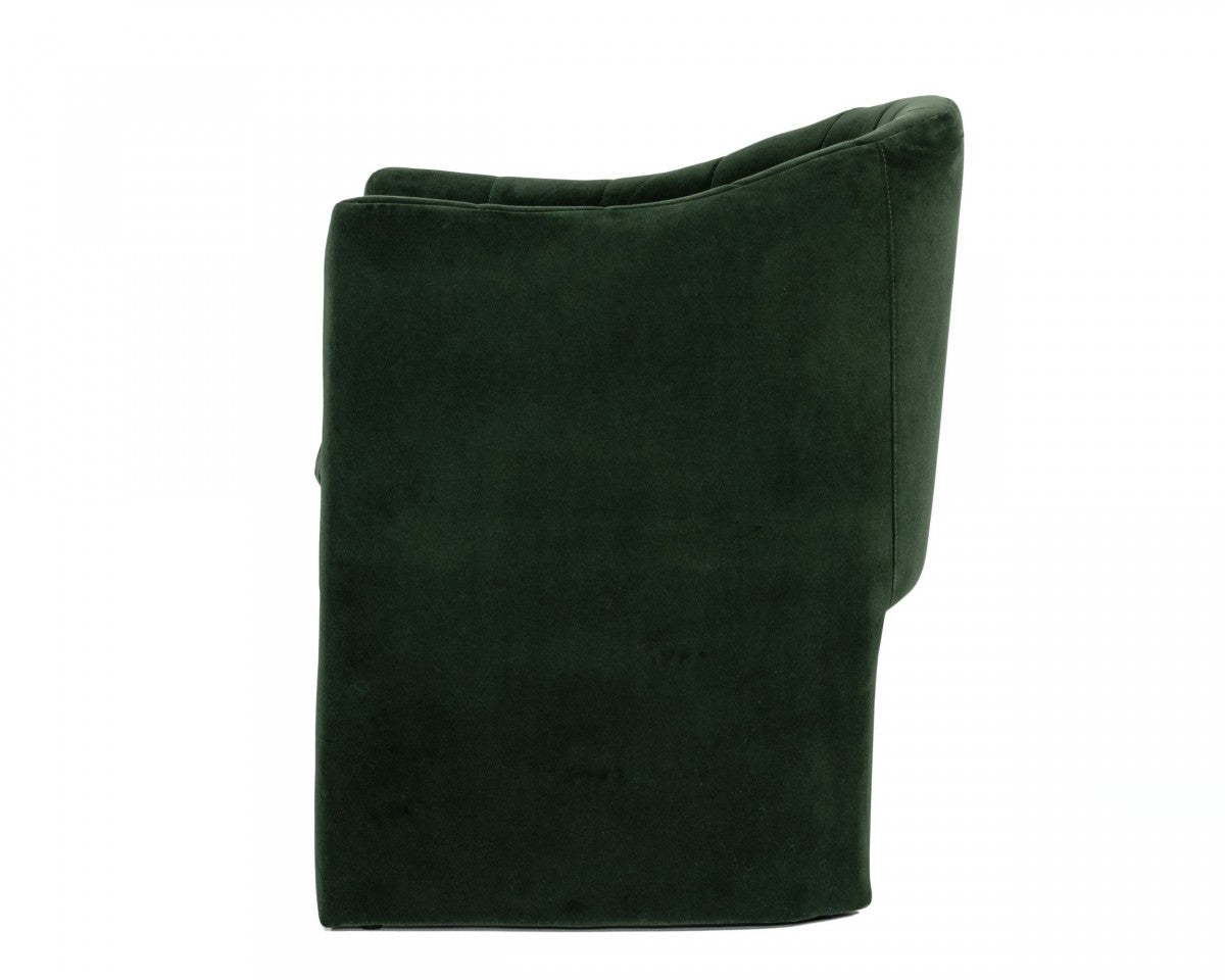 Dark green velvet dining chairs hot sale