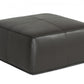 Modern Square Camel Leather Ottoman By Homeroots | Ottomans | Modishstore - 8