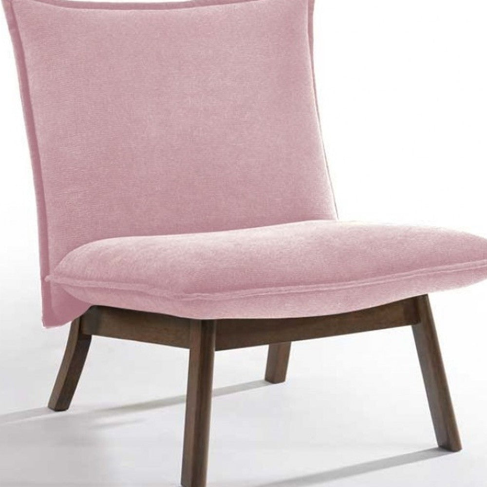 Pink armless outlet chair