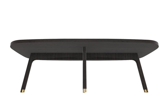 52” Mod Scandi Black Wood Coffee Table By Homeroots | Coffee Tables | Modishstore