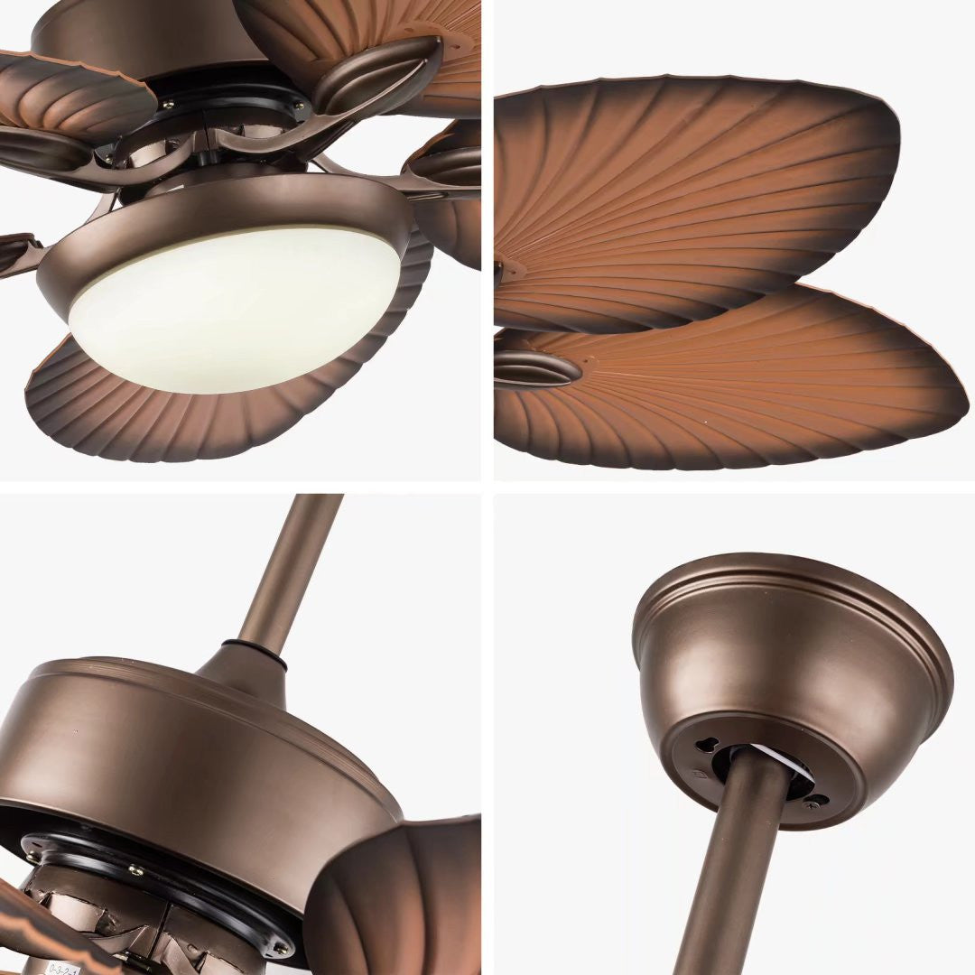 Classy Metal Ceiling Fan And LED Lamp By Homeroots | Ceiling Lamps | Modishstore - 6