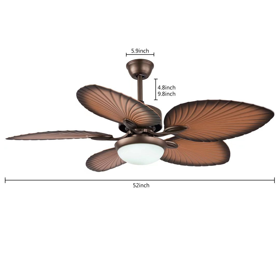 Classy Metal Ceiling Fan And LED Lamp By Homeroots | Ceiling Lamps | Modishstore - 7