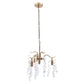 Gold and Dangling Faux Crystal Branches Chandelier By Homeroots | Chandeliers | Modishstore - 5