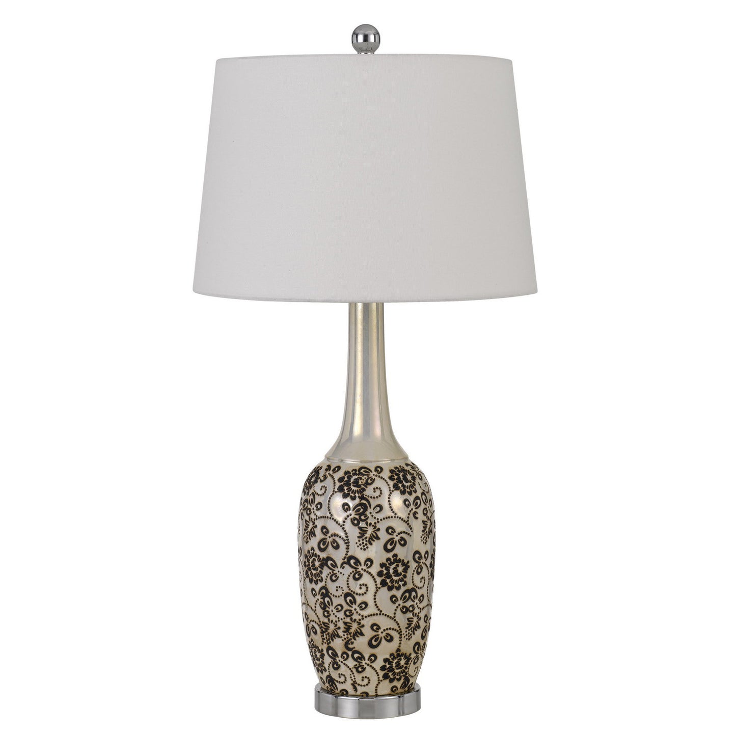 Set of Two 30” Stylish Ceramic Pearl Table Lamp By Homeroots | Table Lamps | Modishstore