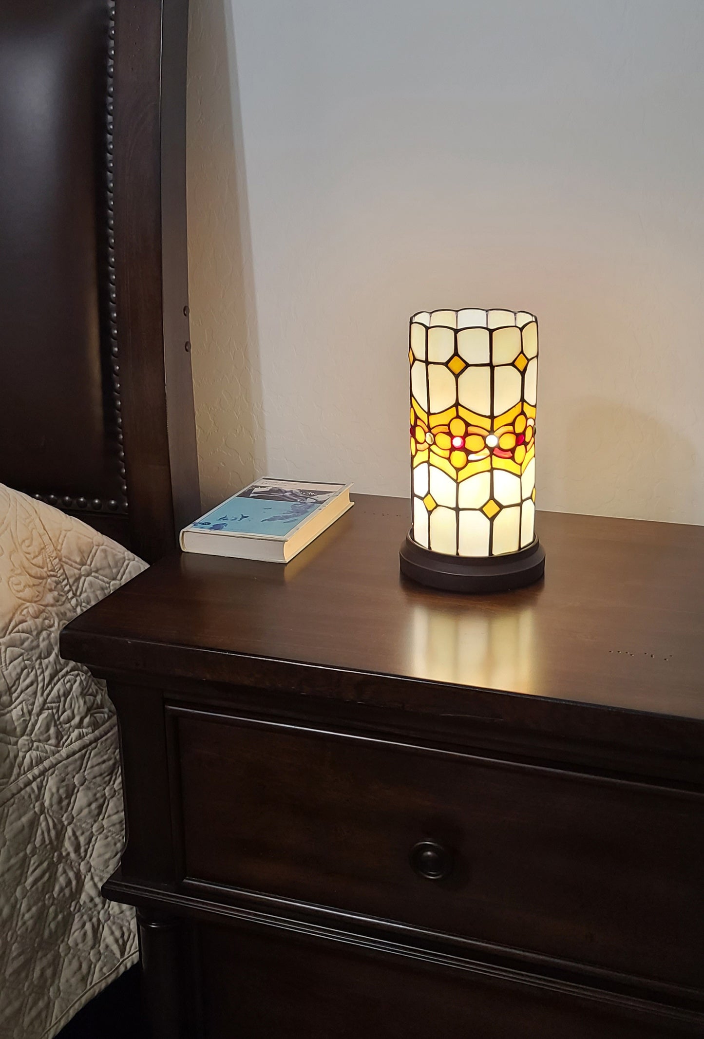 11" Tiffany Style Mosaic Tile Accent Table Lamp By Homeroots | Table Lamps | Modishstore - 5