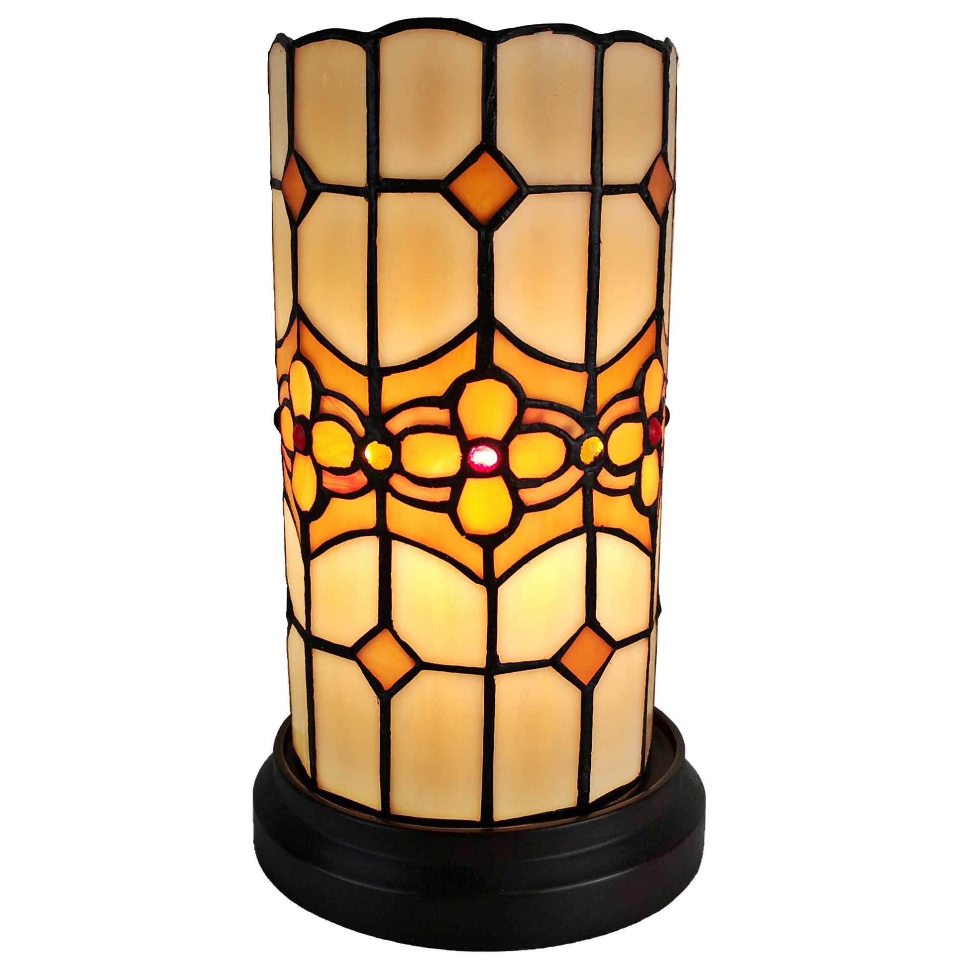 11" Tiffany Style Mosaic Tile Accent Table Lamp By Homeroots | Table Lamps | Modishstore - 7