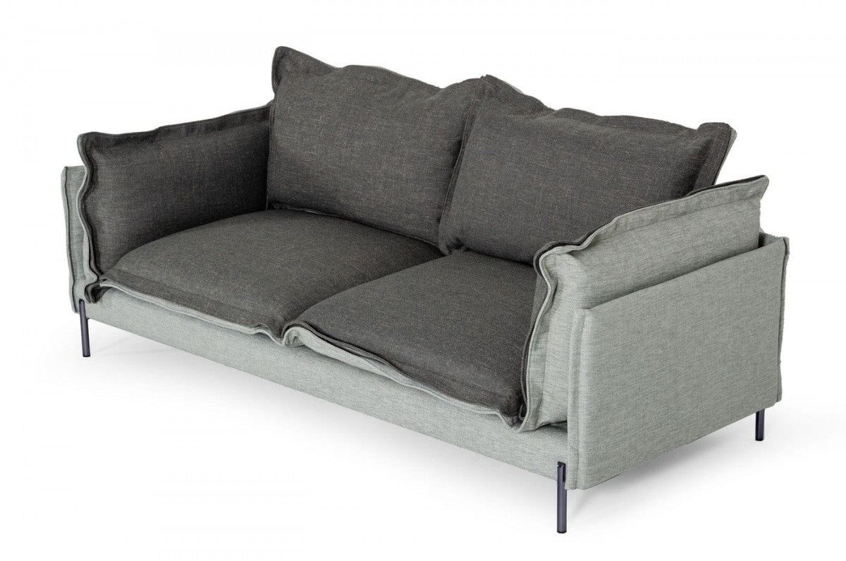 Modern grey discount 2 seater sofa