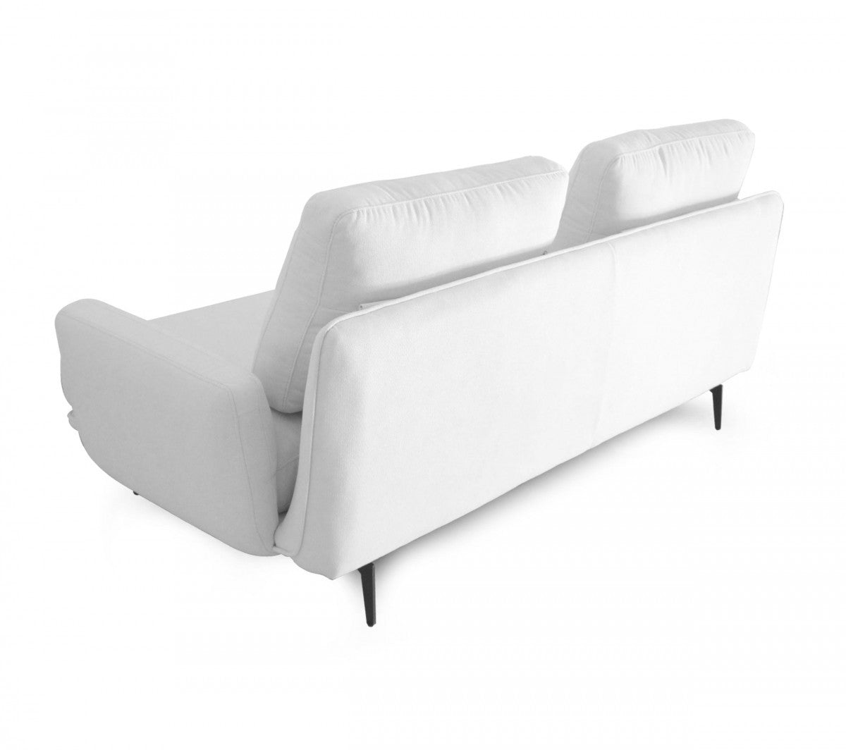 Contempo Retro 89" Creamy Off White Loveseat By Homeroots | Sofas | Modishstore - 3