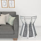 24" Gray And Silver Mirrored Octagon End Table By Homeroots