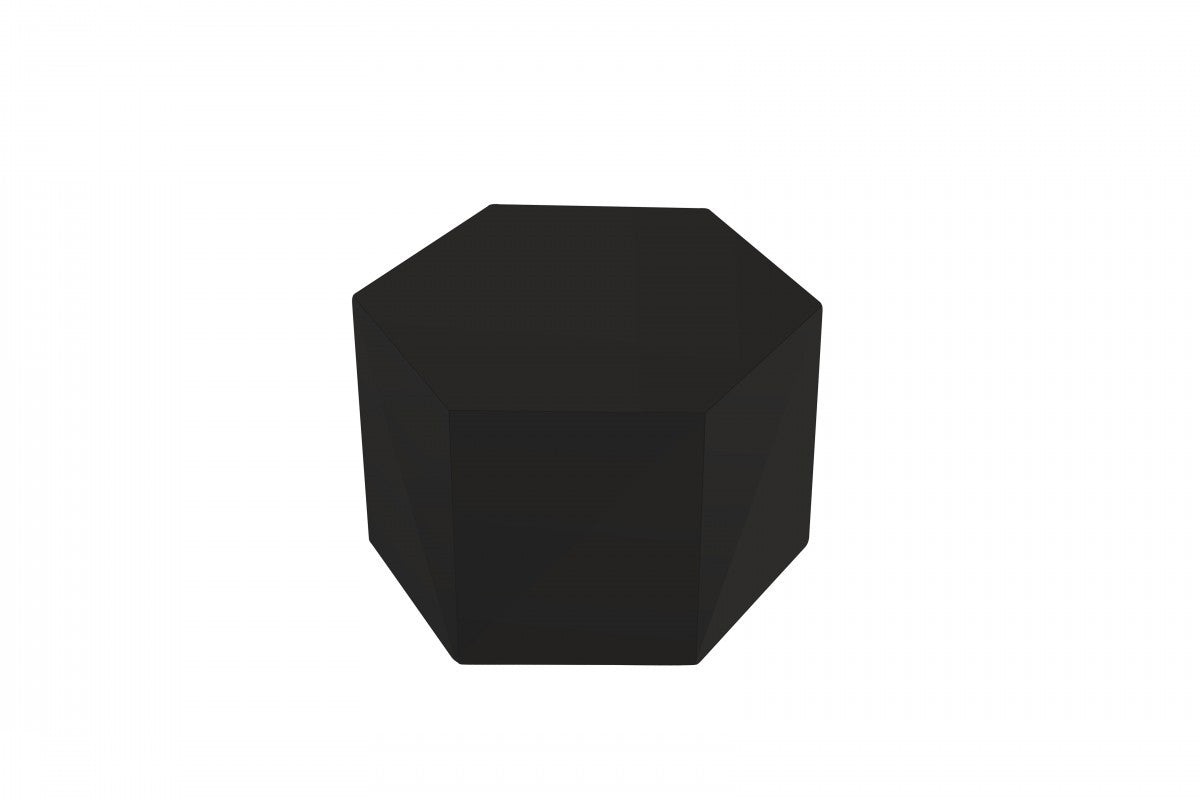 9" Black Hexagon End Table With By Homeroots | End Tables | Modishstore - 5