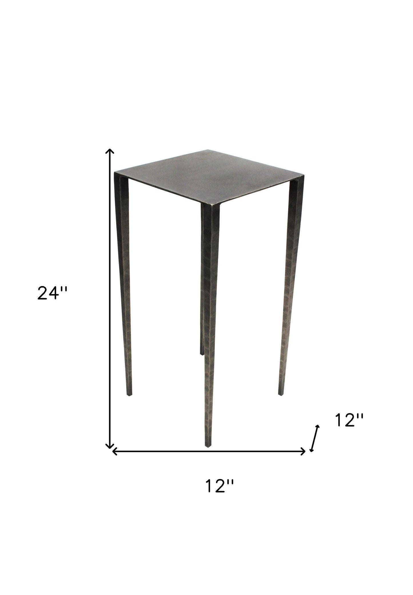 24" Nickel Iron Square End Table By Homeroots | End Tables | Modishstore - 5