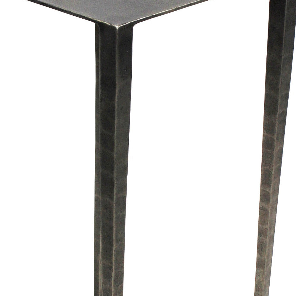 24" Nickel Iron Square End Table By Homeroots | End Tables | Modishstore - 3