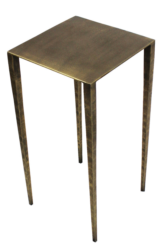 24" Brass Iron Square End Table By Homeroots | End Tables | Modishstore